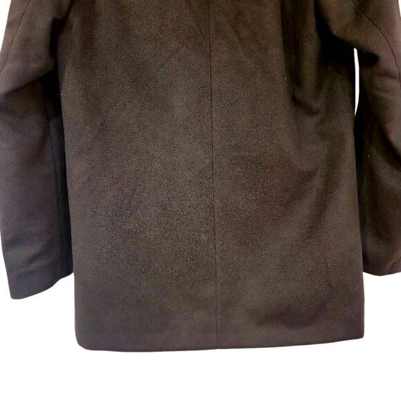 Covington Women's Black Polyester Removeable Faux Fur Collar Button Down Lined D - Picture 4 of 11